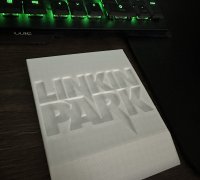Free STL file Linkin park logo 🎵・3D print model to download・Cults