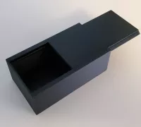 Lock Box with Sliding Lid by lavamind, Download free STL model