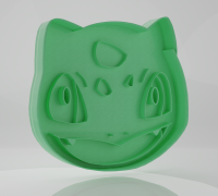 Free STL file 001 Bulbasaur pixel art 🎨・3D printer model to download・Cults