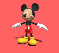 STL file Mickey Mouse 🐁・3D printer model to download・Cults