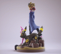 Noctali and Mentali Figurine umbreon and Espeon Pokémon 3D Printing 