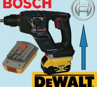 STL file BOSCH PRO 12 V ON MILWAUKEE M12 Adapter 🔋・3D printer model to  download・Cults