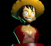 3D file Poster Wanted Luffy 🦸・3D printable model to download・Cults