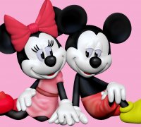 STL file Mickey Mouse 🐁・3D printer model to download・Cults