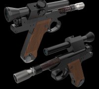 SE-44C blaster pistol @ Pinshape
