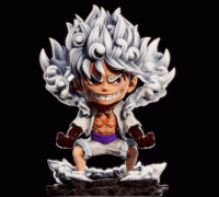 3D file Luffy Gear 5 One Piece Key Ring ⚙️・3D printable design to  download・Cults