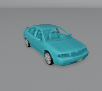 STL file Škoda Octavia II FL 1:24 🚗・Model to download and 3D print・Cults