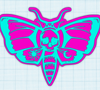 STL file Bray Wyatt Death Head Moth Logo Pack 📌・Model to download and 3D  print・Cults