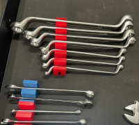 Modular magnetic wrench organizers by Eric W, Download free STL model