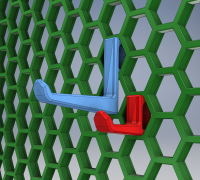 Honeycomb Wall Jumbo Glue Stick Holder by Ghostguy6, Download free STL  model
