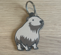 STL file Capybara (petplay) for keychain 🗝️・3D printing design to  download・Cults