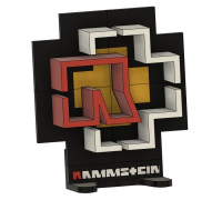 STL file Rammstein logo 🎵・3D printing idea to download・Cults