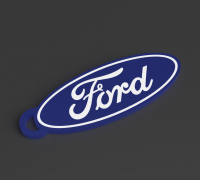STL-Datei Ford Logo Lesezeichen 🚙 kostenlos・Modell zum 3D