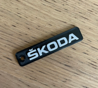 STL-Datei Skoda Octavia II RS 2009-2012 Schlüssel Silhouette 👤・Modell zum  Herunterladen und 3D-Drucken・Cults