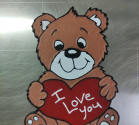 valentines teddy bear 3D Models to Print - yeggi