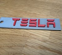 Fichier STL gratuit Porte clé Tesla - Keychain Tesla 🗝️・Modèle