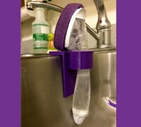 Free STL file Dish Wand Refillable Soap Scrubber Holder for