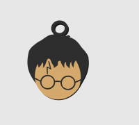 STL file Harry Potter Keyring 🗝️・3D printing idea to download・Cults
