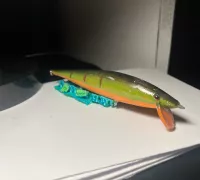 STL file SQ jerkbait crankbait 120mm fishing lure (resin) 🎣・3D