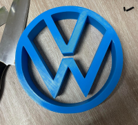 volkswagen logo by Markoslav, Download free STL model