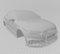 Audi RS3 license plate holder EU by Pokecamp, Download free STL model