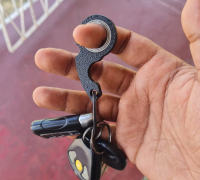 Keychain spinner, Keyrambit by Theodor, Download free STL model
