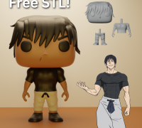 STL file Toji Fushiguro - Jujutsu Kaisen Fan Art 🎨・3D print design to  download・Cults
