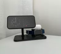 STL file MagSafe Stand iPhone + Apple Watch + AirPods 📱・3D printing design  to download・Cults