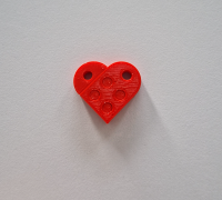 Lego Valentine Setlego-inspired Heart Pendant Couples Necklace -  Valentine's Day Gift
