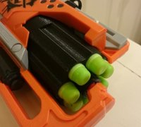 Hammershot 7 Round Cylinder 3D Print Mod for Nerf Zombie Strike Blaster Revolver 
