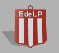 STL file KEY RING ATLETICO DE MADRID 🔑・Model to download and 3D print・Cults
