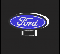 Free STL file Ford Logo Bookmark 🚙・3D print design to download