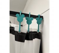 Curtain Hooks by Hex2000, Download free STL model