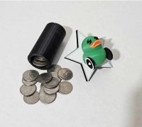 3D Printed Toll Box - Motorcycle Coin Note Card Box by stormsimon