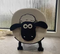 STL file Shaun the Sheep Toilet Paper Roll Holder/Stand - Easy 2 Print  🐑・Model to download and 3D print・Cults