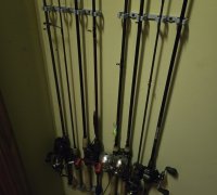  Vertical Fishing Rod Rack Holders Wall-mounted Fish