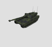 CV90 120-T Light Tank (White Camo) 3D Model $199 - .max .fbx .obj