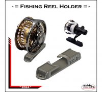 STL file Fishing Reel Wall Mount 🎣・3D printer model to download