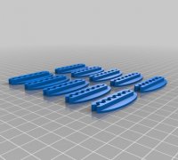 Dinosaur Chip Clip 6-pack 3D Printed 
