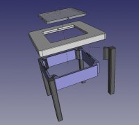 Table selling Thonet square scale 1:6 for miniature doll dollhouse diorama 3D printing