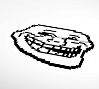 STL file Troll Face. April Fools' Gift! 🧌・3D printer model to  download・Cults