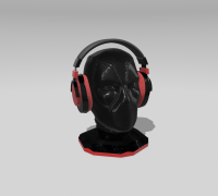 Deals 3D PRINTED DEADPOOL HEADPHONES/HAT HOLDER