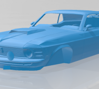 Ford Mustang GT, 3d printed car, Mustang Sculpture , classic shops car art ,american cars