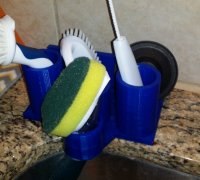 OXO Dish Brush Holder v2 by kpMadeStuff, Download free STL model