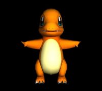 Fichier STL #004 - Pokémon - Salamèche - Charmander - Gen 1