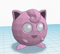 Jiggly Puff Pokémon Straw Topper STL File for 3D Printing 