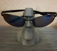 Moai Eyeglass Holder - Remix by Thimira, Download free STL model
